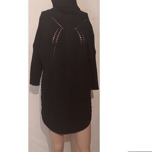 Express Black Long Sleeve Ribbed Turtleneck Sweater